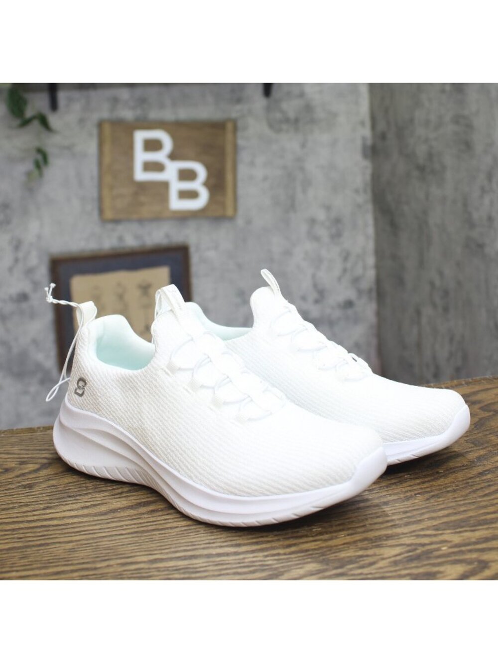 S Sport By Skechers Charlize 2.0 Memory Foam Pull On Slip-On Sneakers White 7M